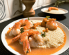 Couscous de gambas et sa bisque