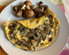 Omelette forestière aux champignions