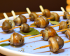 Brochettes d'escargots au lard paysan