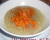 Bouillon au tapioca, carottes, patates douces