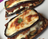 Croque monsieur aux aubergines et mozzarella