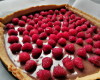 Tarte framboises-pralines