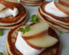 Blinis pomme-chèvre