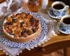 Tarte aux fruits secs, abricots et dattes