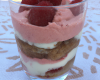 Verrine de framboises, spéculoos façon tiramisu