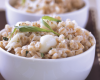 Risotto d'orge au crabe