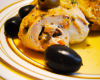 Poulet farci aux olives