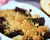 Crumble pommes-poires et chocolat