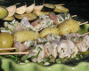 Brochettes de blancs de poulet marinés