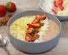 Smoothie bowl fraises, amandes et coco