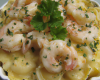 Gratin de scampi aux farfalles