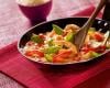 Crevettes au Curry Rouge