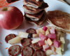 Blinis boudins et pommes