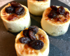 Mini cheesecake sucré/salé au roquefort & raisin blanc