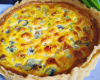 Quiche au roquefort papillon