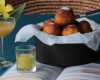 Beignet d'ananas au rhum