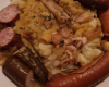 Cassolette  de Choucroute  & saucisses de Montbéliard