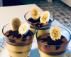 Verrines de mousse au chocolat à la banane