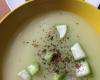 Soupe glacée de concombres et de pomme