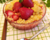 Crumble aux fraises classique