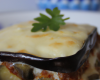 Lasagnes aux aubergines et cottage cheese