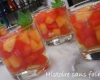 Verrine melon - pastèque en gelée des Charentes