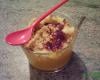 Crumble mangue et fraise