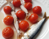 tomates cerises et sardines