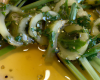 Jeunes Poireaux, vinaigrette d'herbes potagères