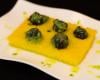 Escargots persillés sur polenta à l'emmental