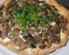 Tarte aux champignons et fromage