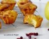 Muffin aux pommes, cranberries et lait concentré sucré