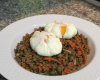 Salade de lentilles et saumon fumé