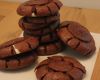 Cookies sablés double choc' aux pignons