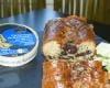 Cake boudin noir, camembert et lait cru