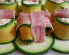 Courgette farcie au Carré Frais, roulée au jambon de bayonne