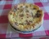 Quiche aux poireaux, lardons et roquefort