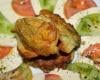 Beignets d'été aux fleurs de courgette et herbes