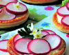 Tartelettes de fromage blanc et radis