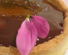 Tartelettes fleuries pommes-chocolat