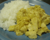 Curry de poulet au lait de coco et pommes