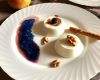 Panna cotta au gorgonzola et compotée de poires au noix