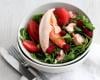 Salade de homard au pamplemousse et framboises