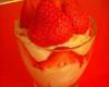 Verrine de Fraises au confit d'amandes