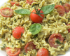 Pâtes au pesto et aux tomates cerises