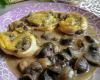 Feuilletés aux escargots et aux pleurotes, sauce au Bourgogne