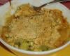 Crumble kiwi-banane au chocolat blanc