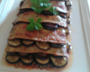 Feuilleté coulis d'aubergine