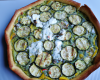 Tarte fine facile aux courgettes, chèvre et pesto