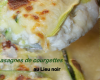 Lasagnes de courgettes au lieu noir